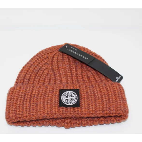 Stone Island Stone Island Tangerine Orange Beanie