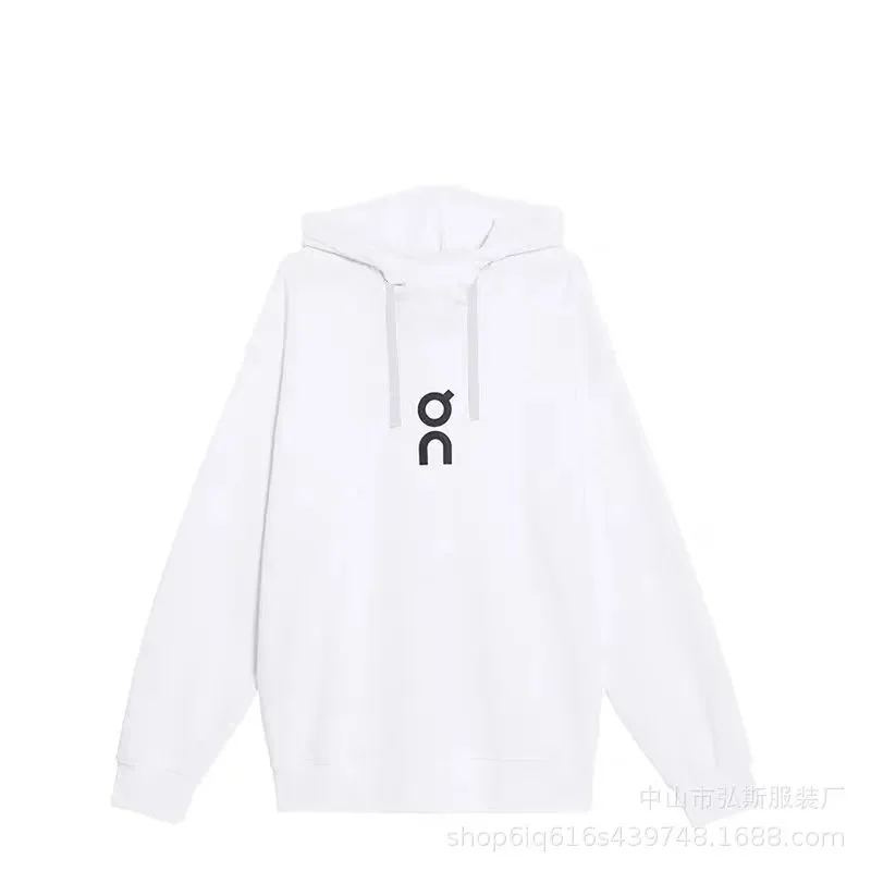 On White Hoodie