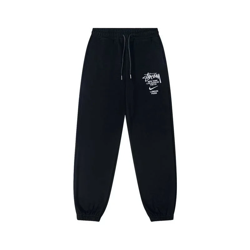 بنطال رياضي Stussy International Posse أسود للرجال والنساء
