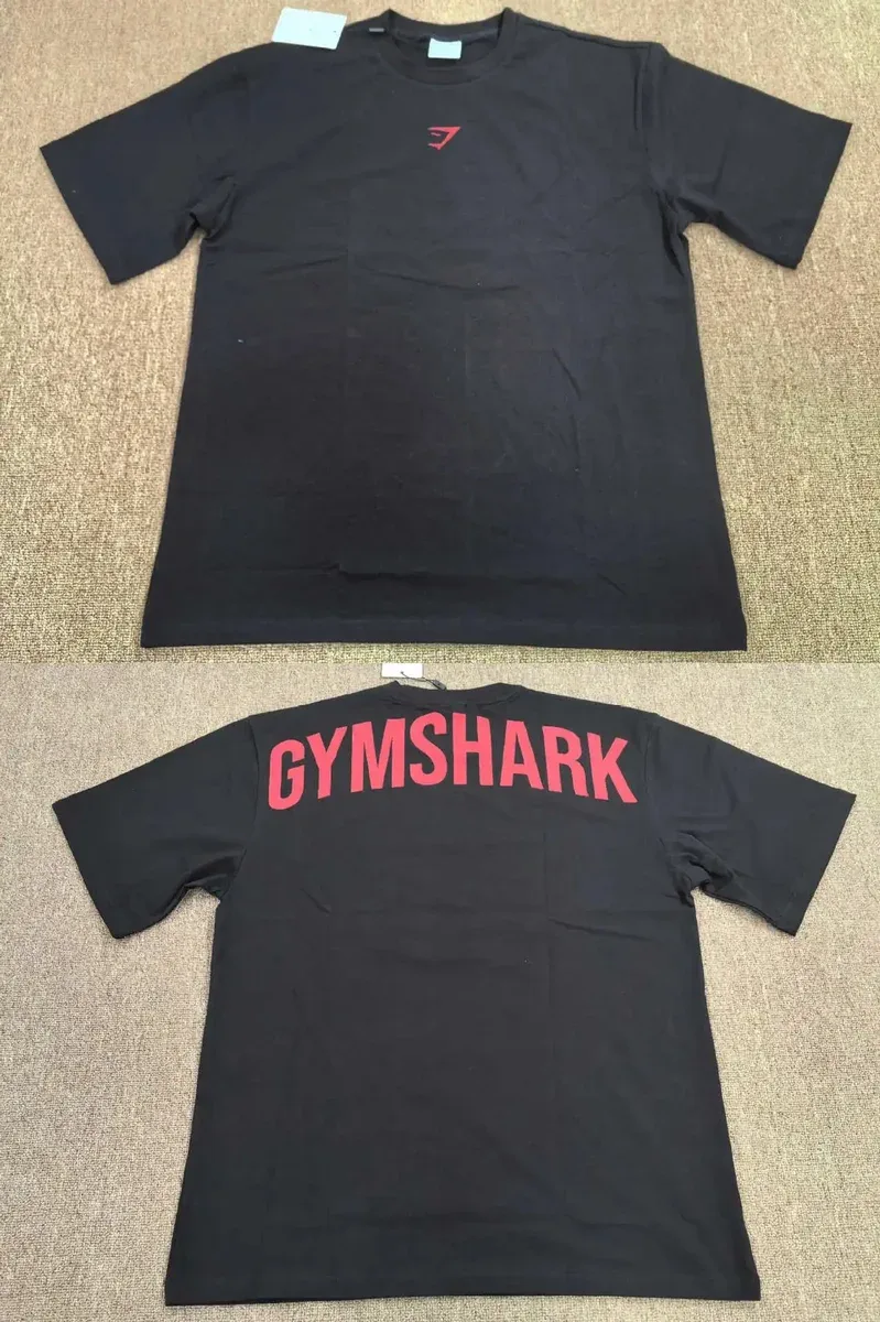 Gymshark Black/Red Logo T-Shirt