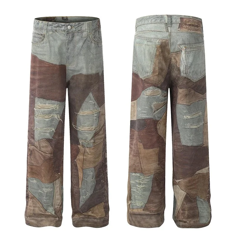 Carhartt WIP Carhartt WIP Irregular Patchwork Print Jeans