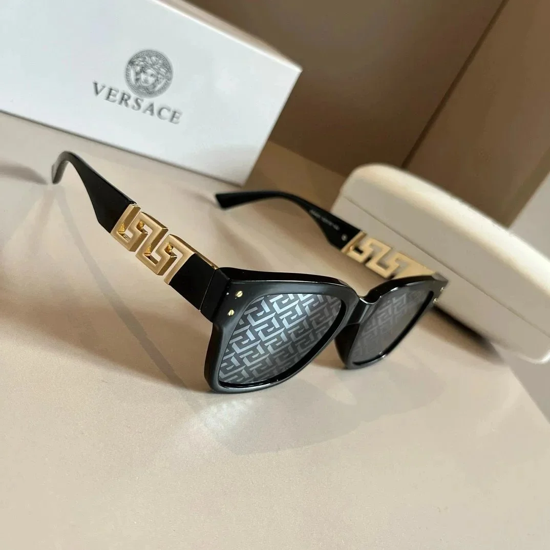 Versace Medusa Schwarz/Gold Sonnenbrille