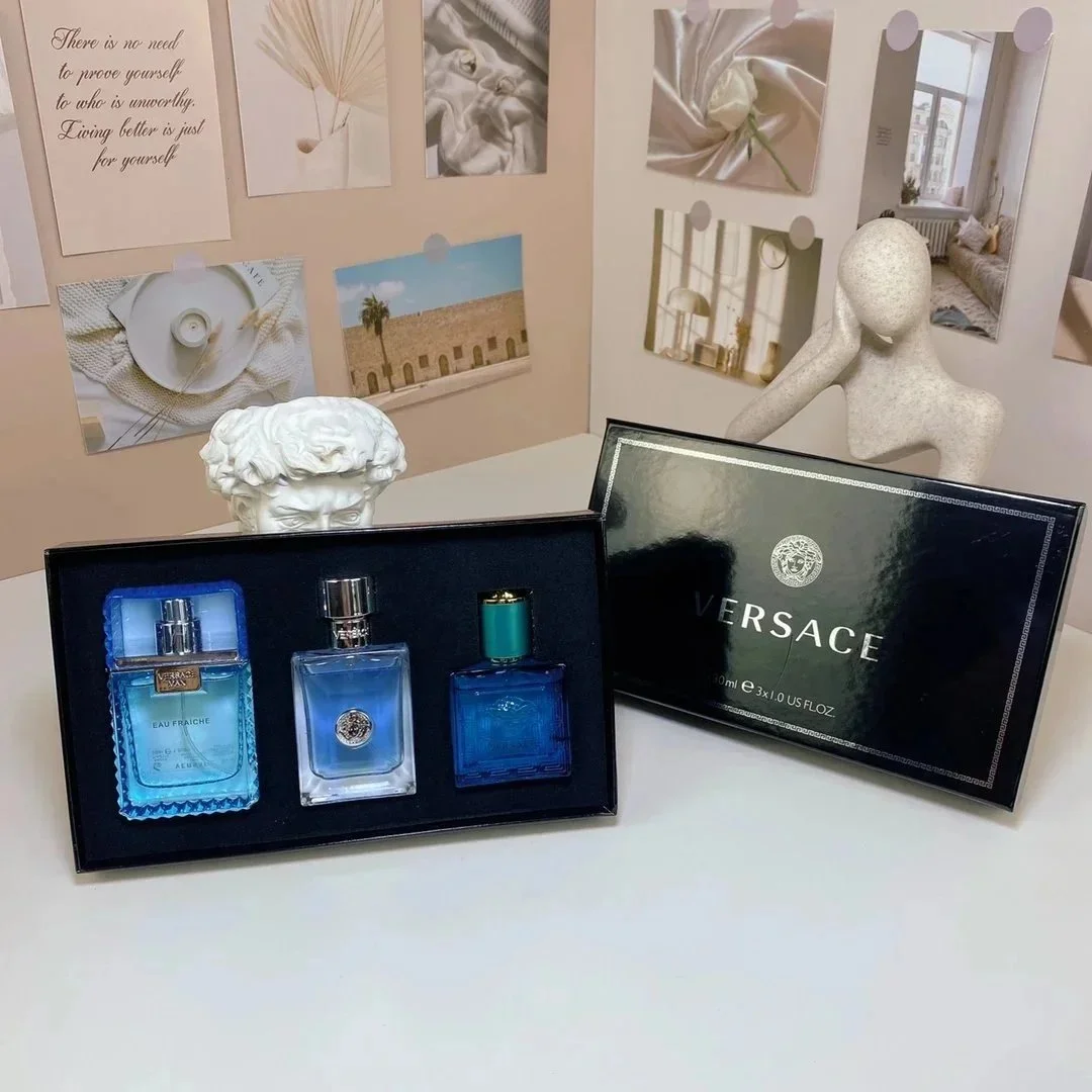 Versace Eau Fraîche 3-Piece 30ml Perfume Set Blue