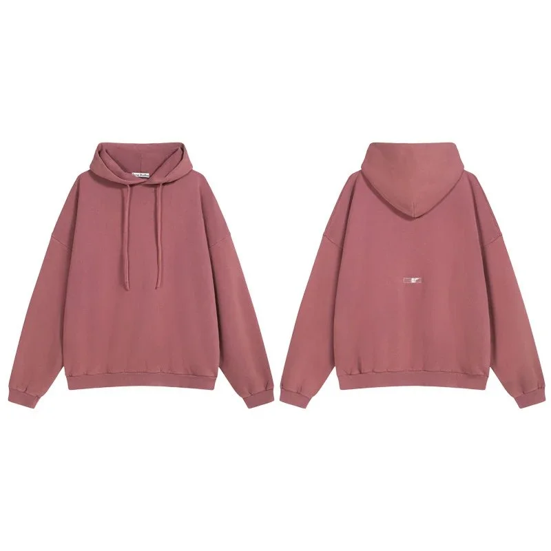 Washed Purple Short Wide Fit Hoodie