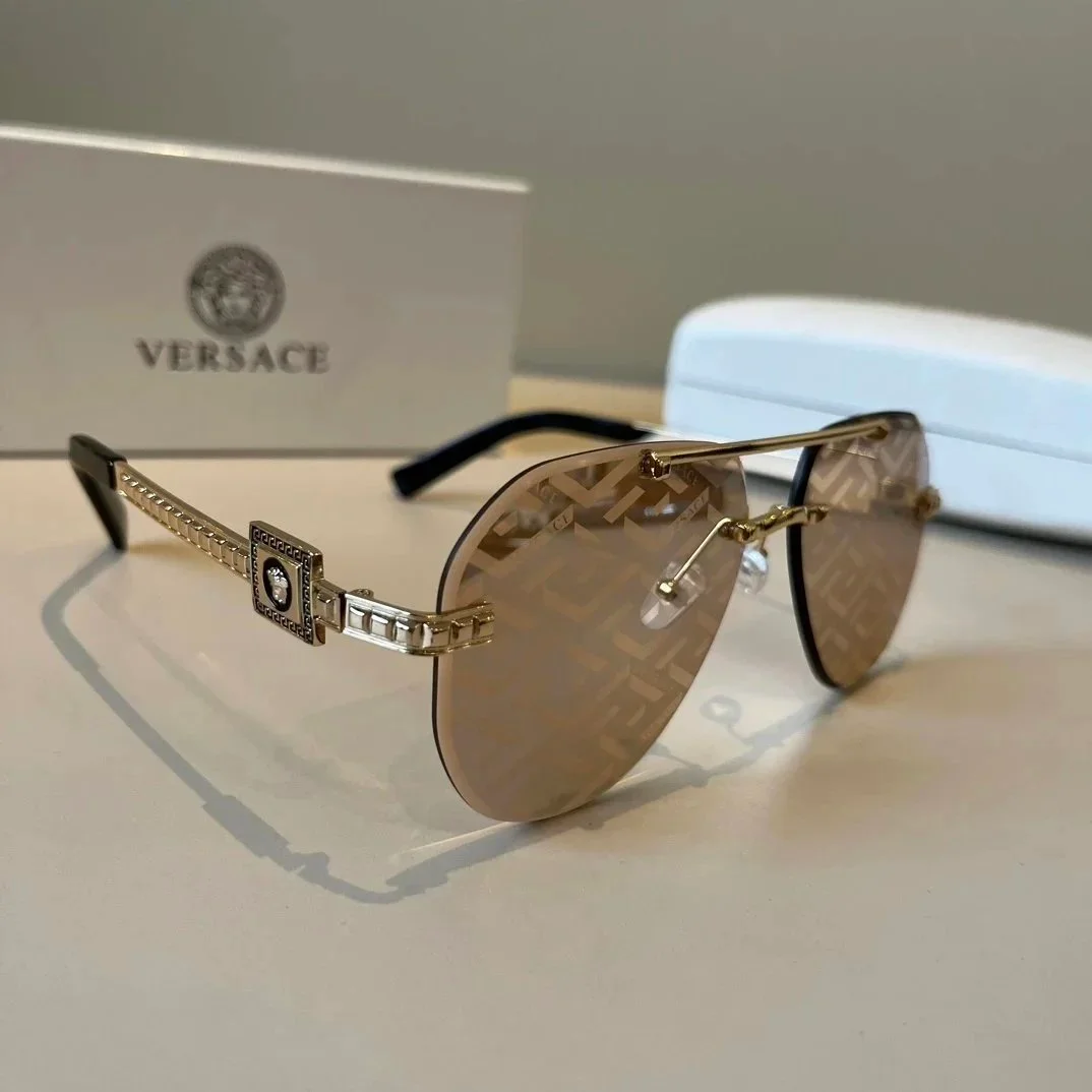 Versace Medusa Gold/Braun Sonnenbrille