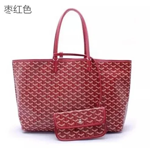 حقيبة Goyard Saint Louis كبيرة باللون العنابي