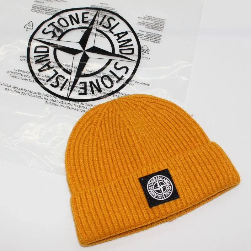 Stone Island Mustard Yellow Beanie