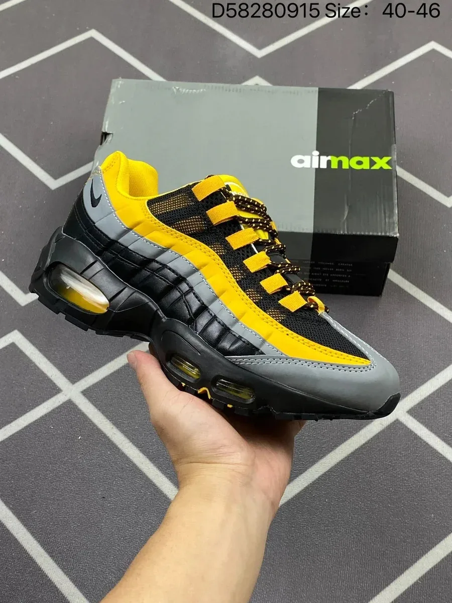 Nike Air Max 95 Sneakers in Schwarz/Grau/Gelb