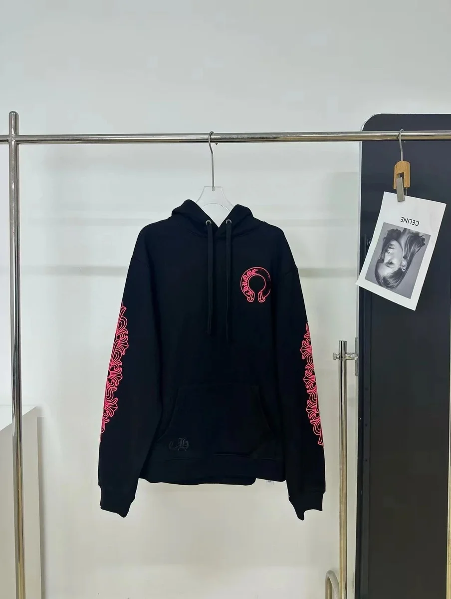 Chrome Hearts CH Cross Black / Pink Hoodie