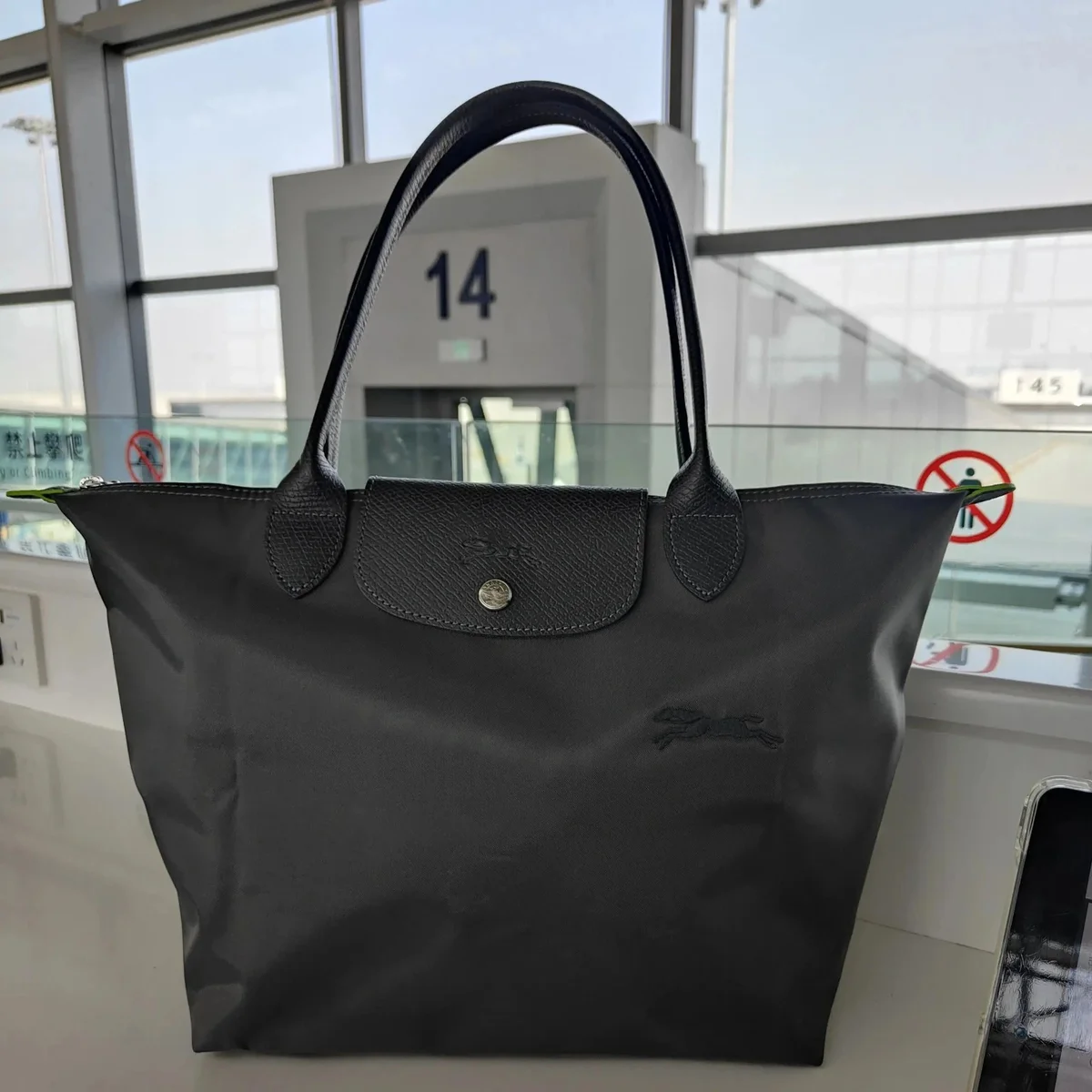 Longchamp Le Pliage Eco Black Tote